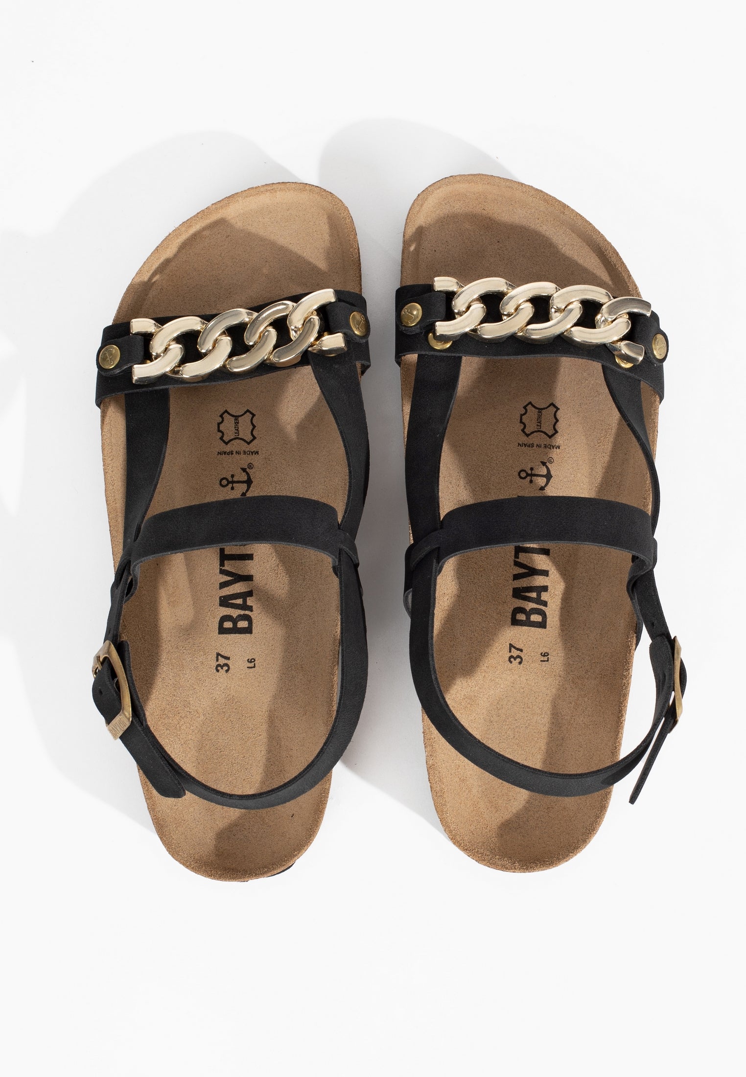 Ramatuelle Black Multi-Strap Sandals