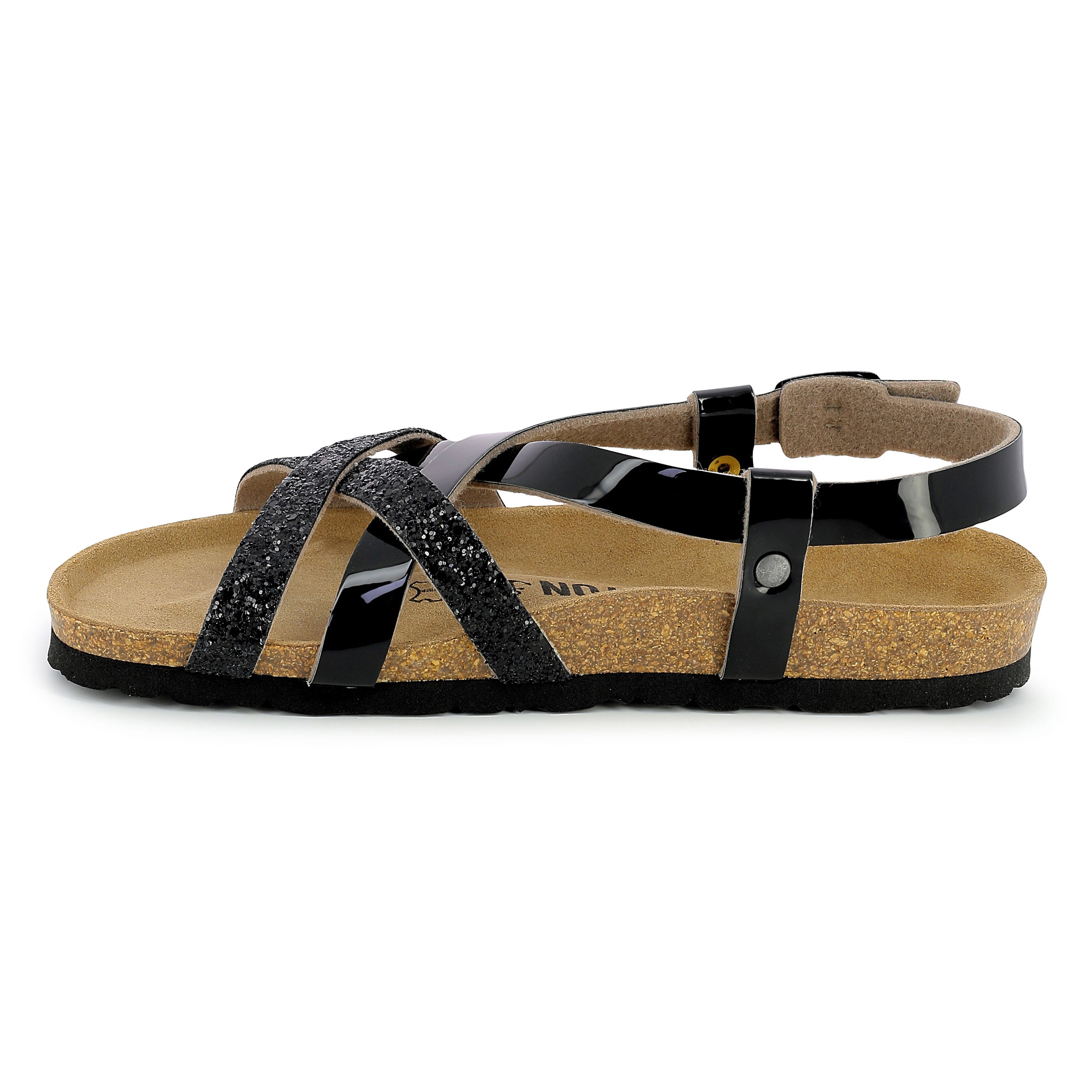 Kari Black Multi-Strap Sandals