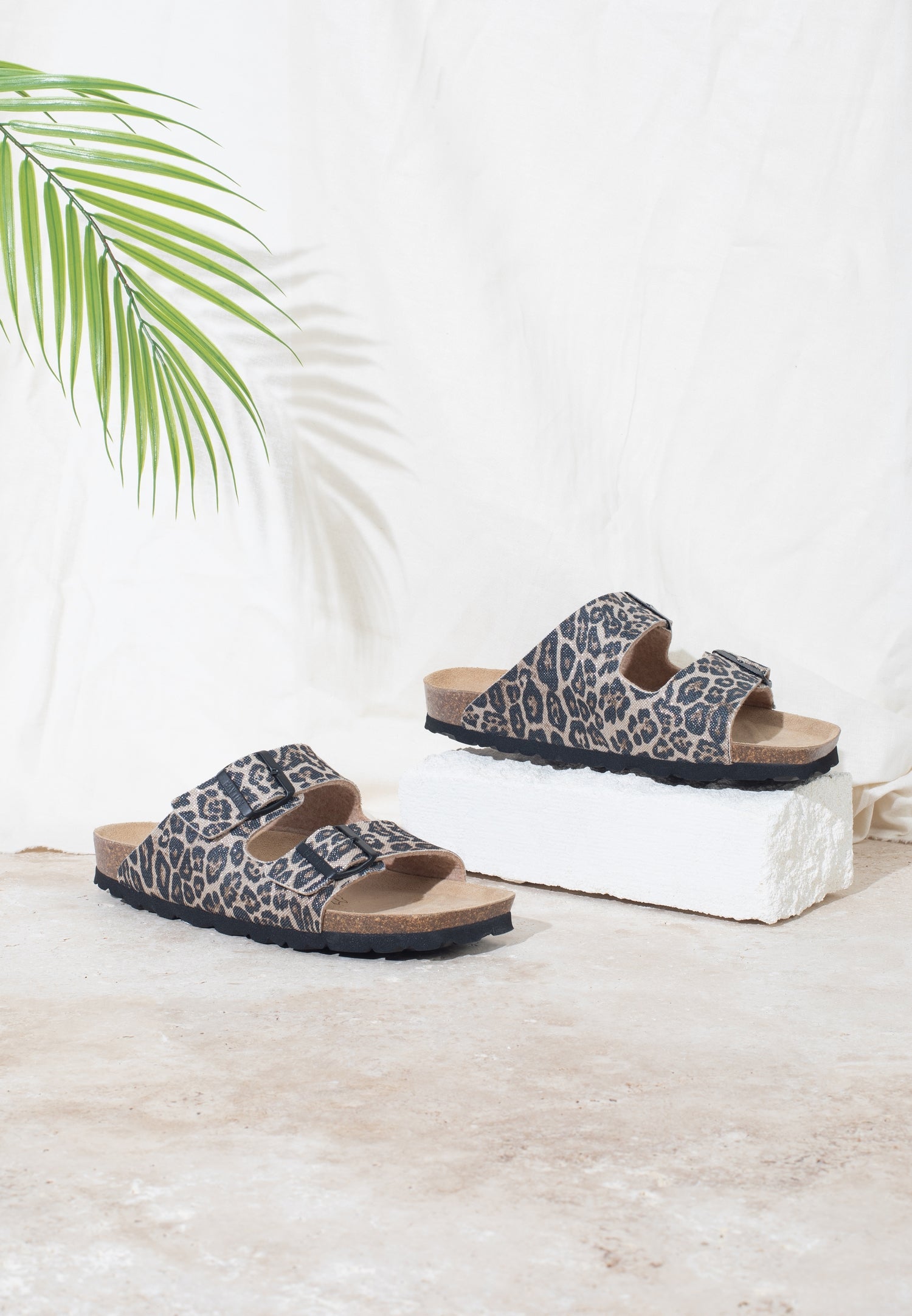 Atlas Leopard 2 Strap Sandals