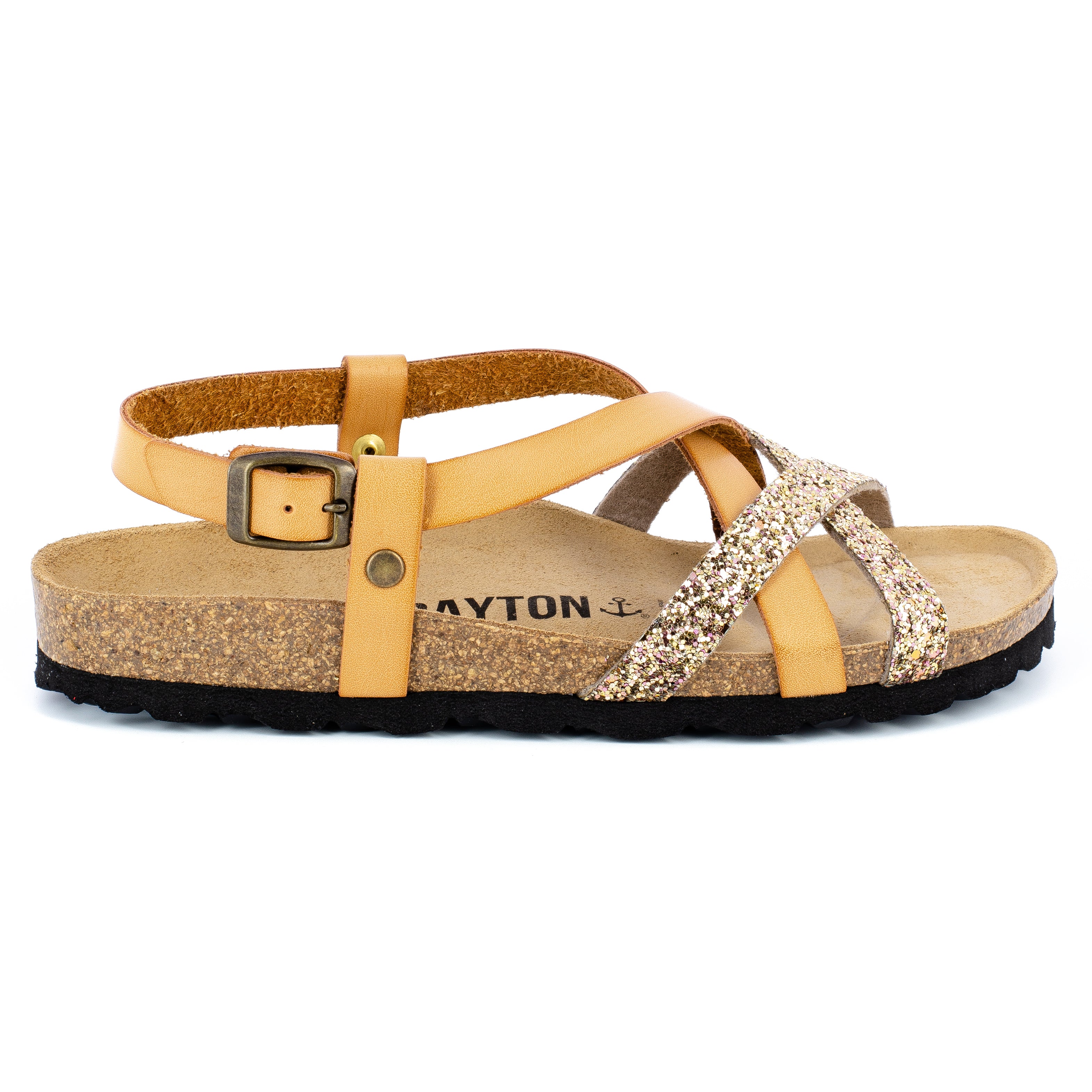 Kari Camel Multi-Strap Sandals