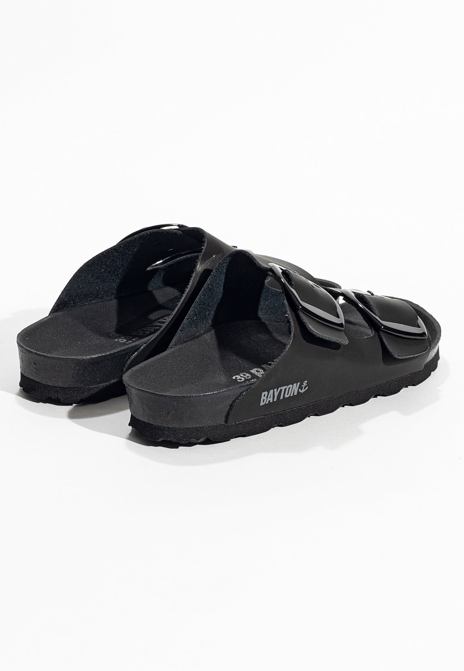 Alicante Black 2 Strap Sandals