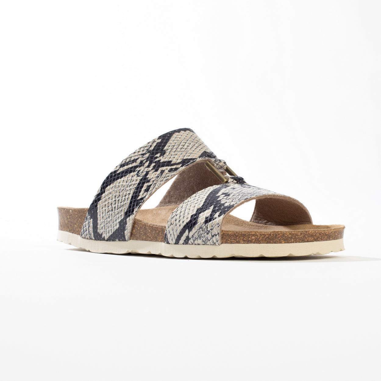 Navia Off-White 2-Strap Sandals