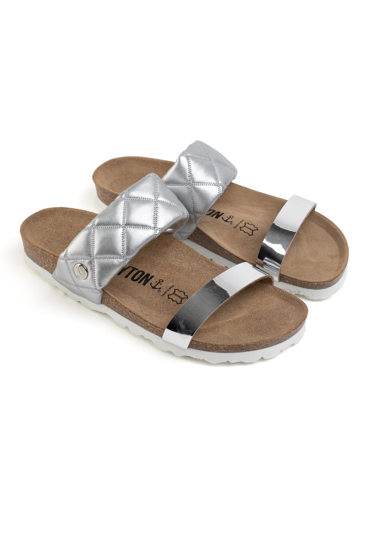 Manosque Silver Multi-Strap Sandals