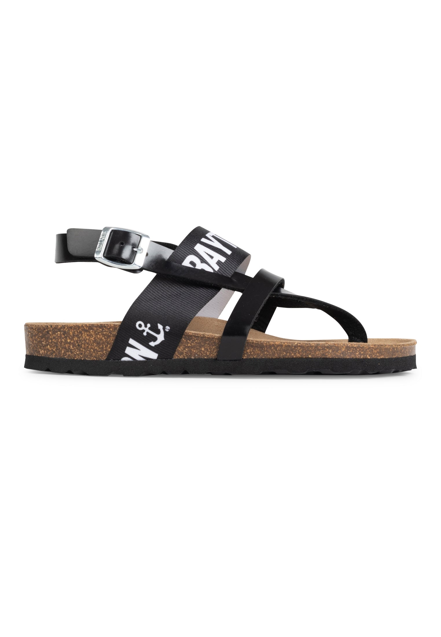 Black Sunset Multi-Strap Sandals