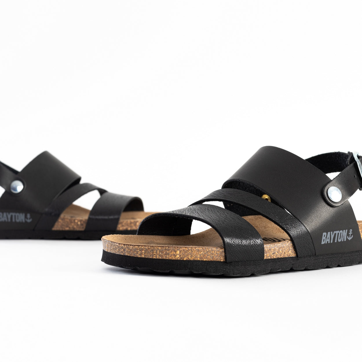 Sandalias Vitoria Multitiras Negro