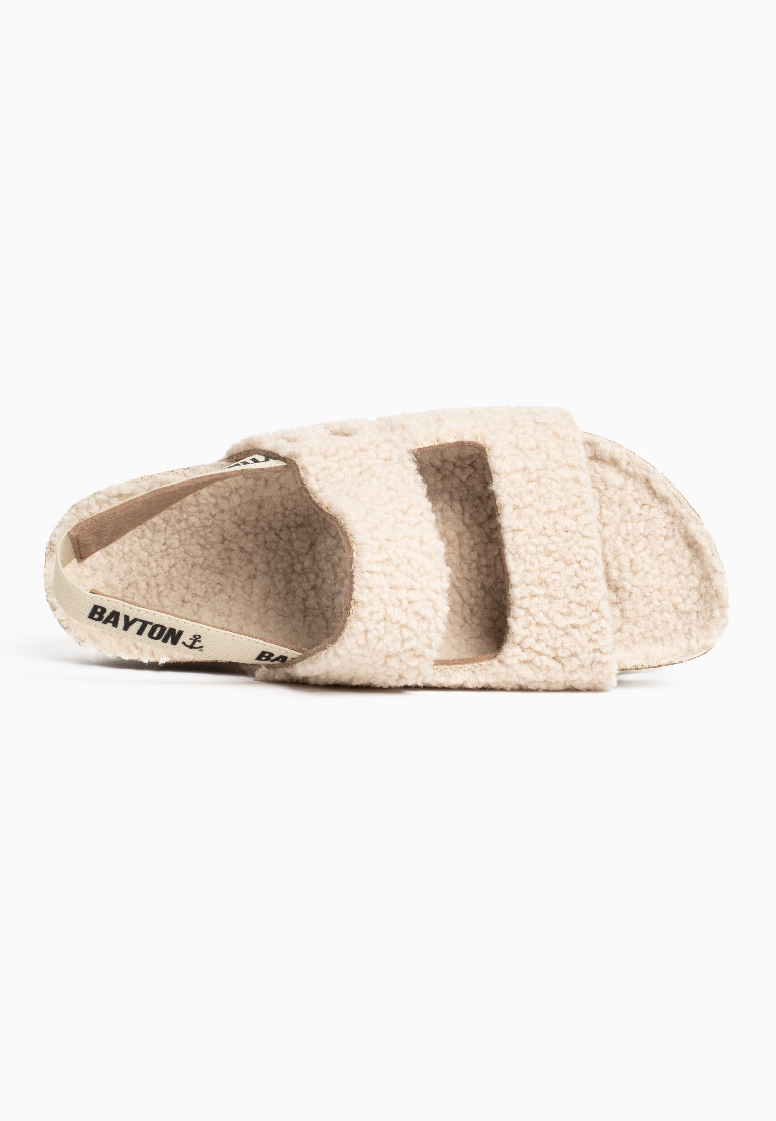 Sandalias beige con cuello alto