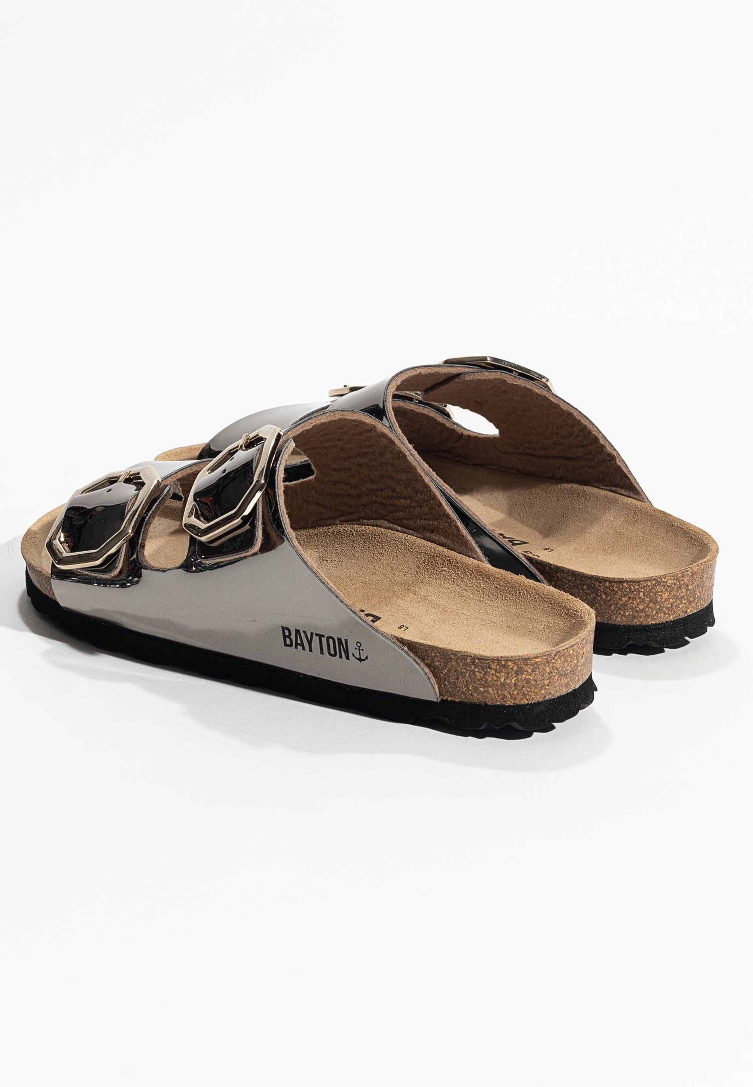 Atlas 2 Straps Dark Silver Sandals