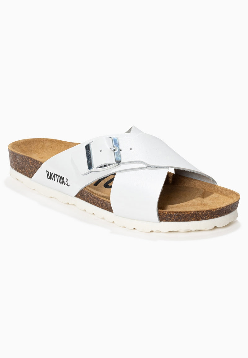 Era White 2 Strap Sandals