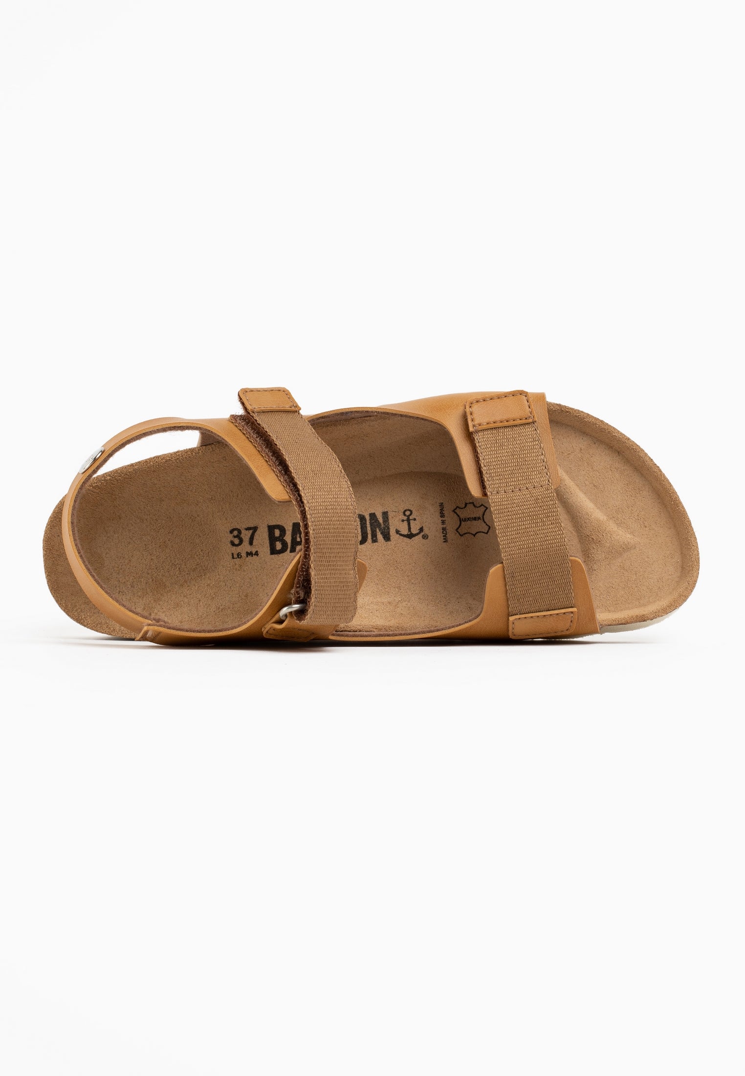 Spent Beige and Camel Multi-Strap Sandals