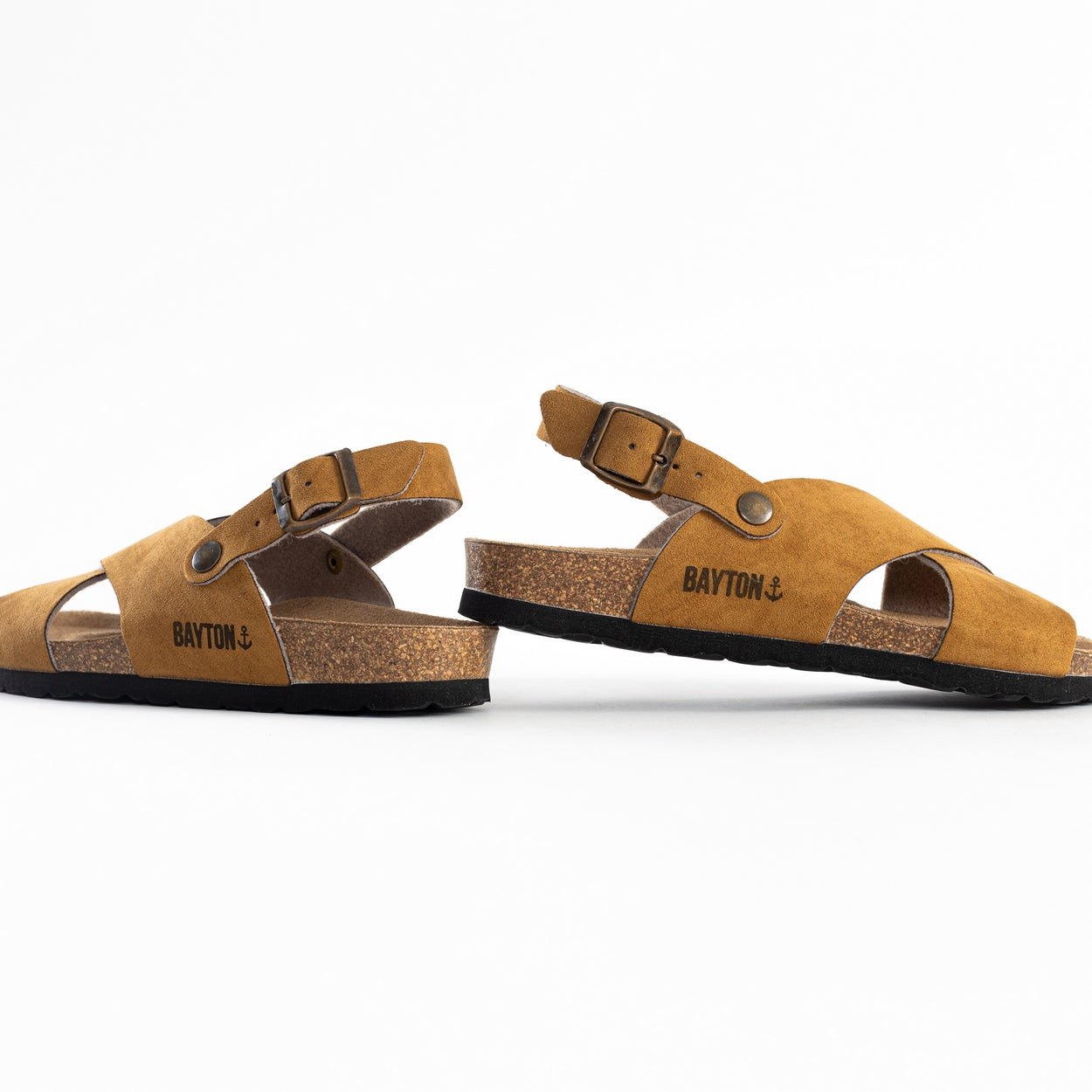 Tweed Tan Multi-Strap Sandals