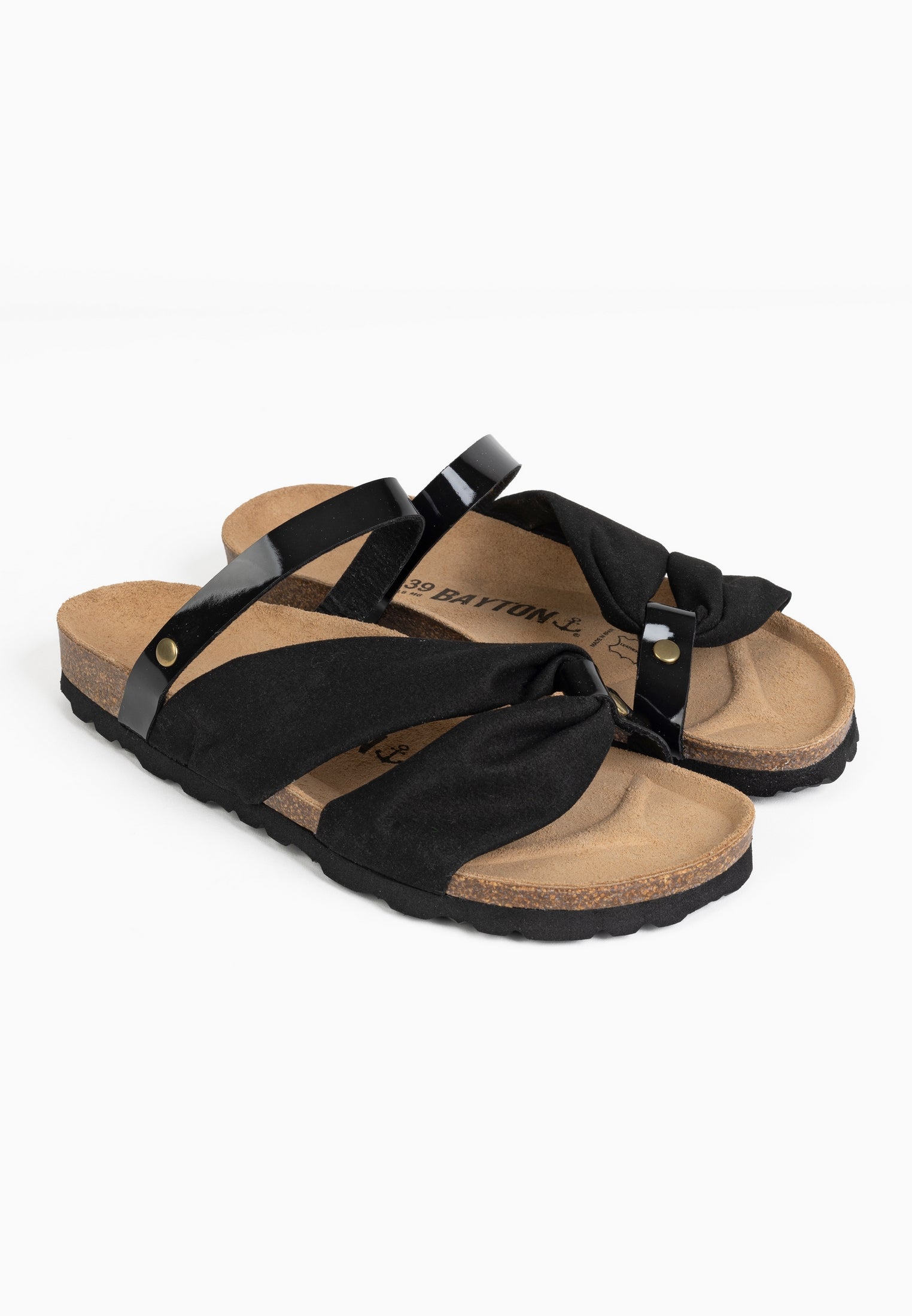 Figueira Black Multi-Strap Sandals