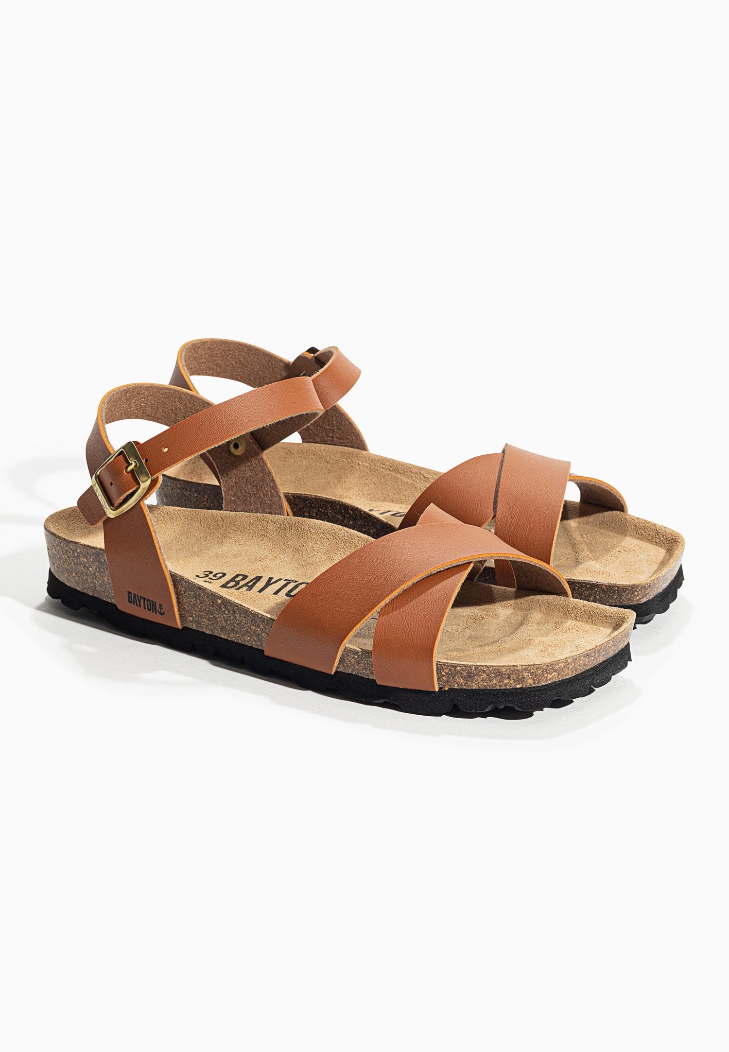 Vallado Camel Multi-Strap Sandals