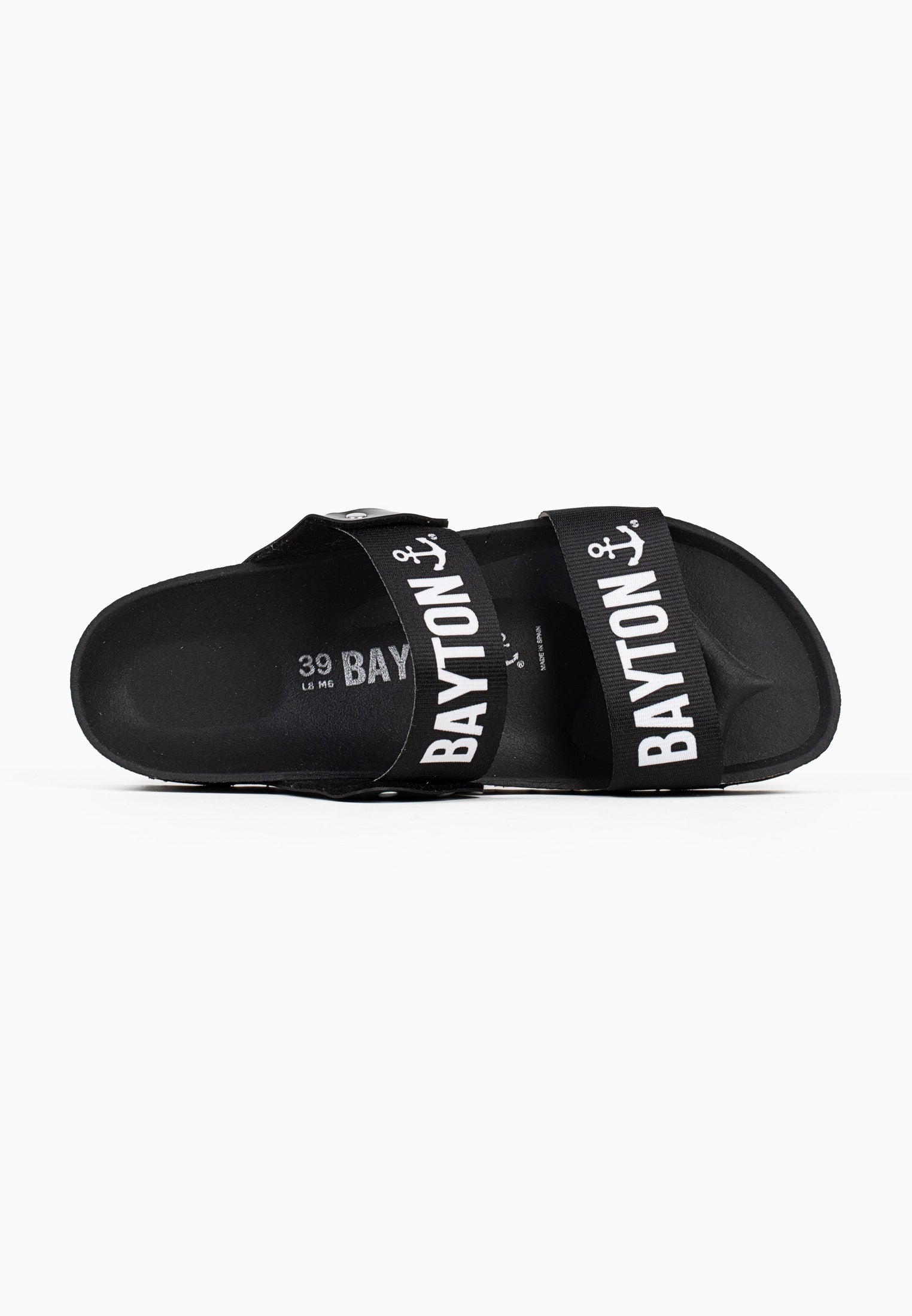 Sandalias Solar 2 Correas Negro