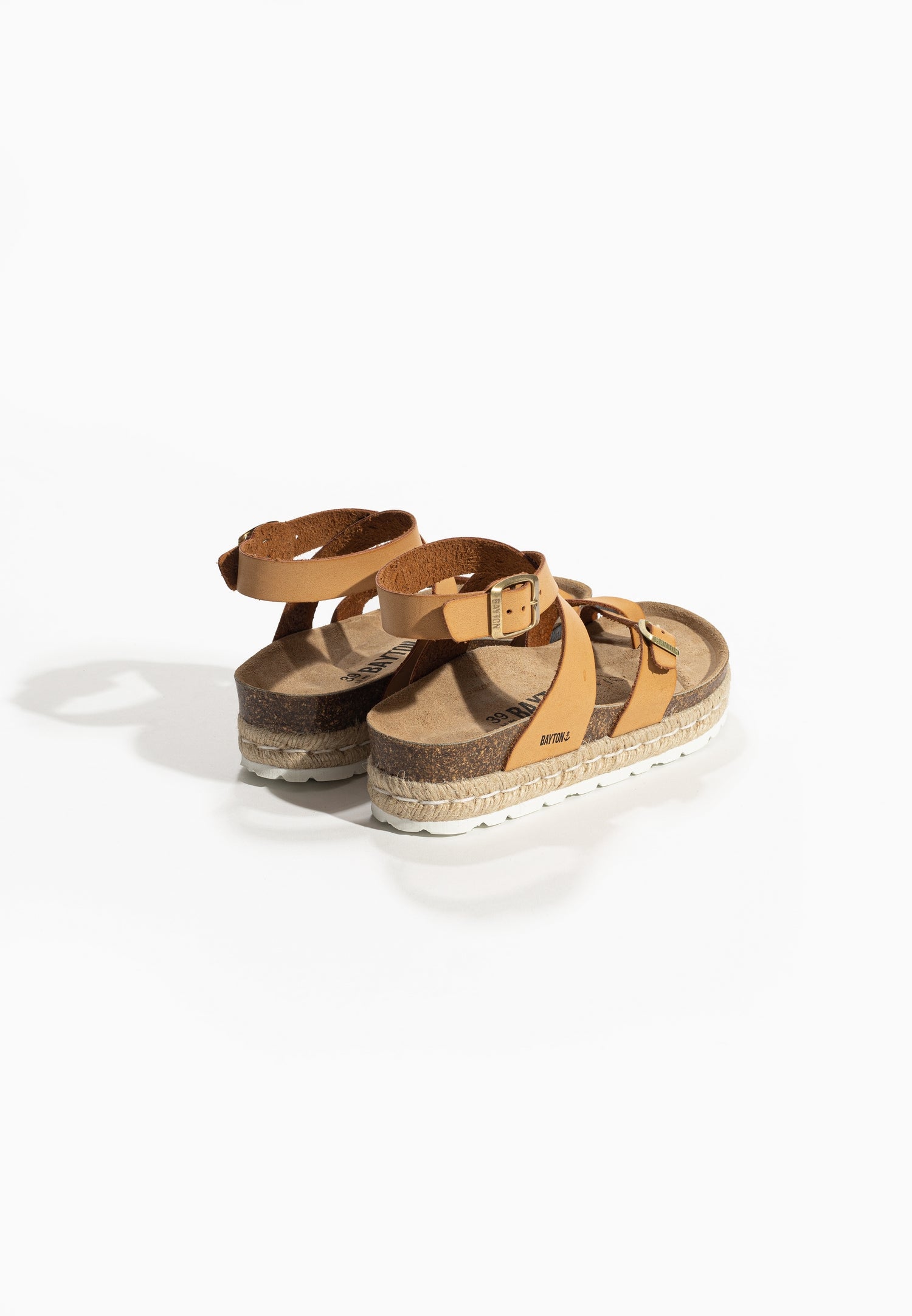 Den Camel Platform Sandals