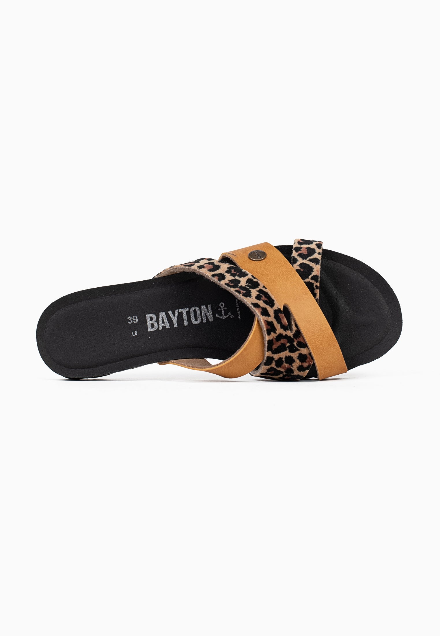 Samoa Leopard and Camel Multi-Strap Sandals