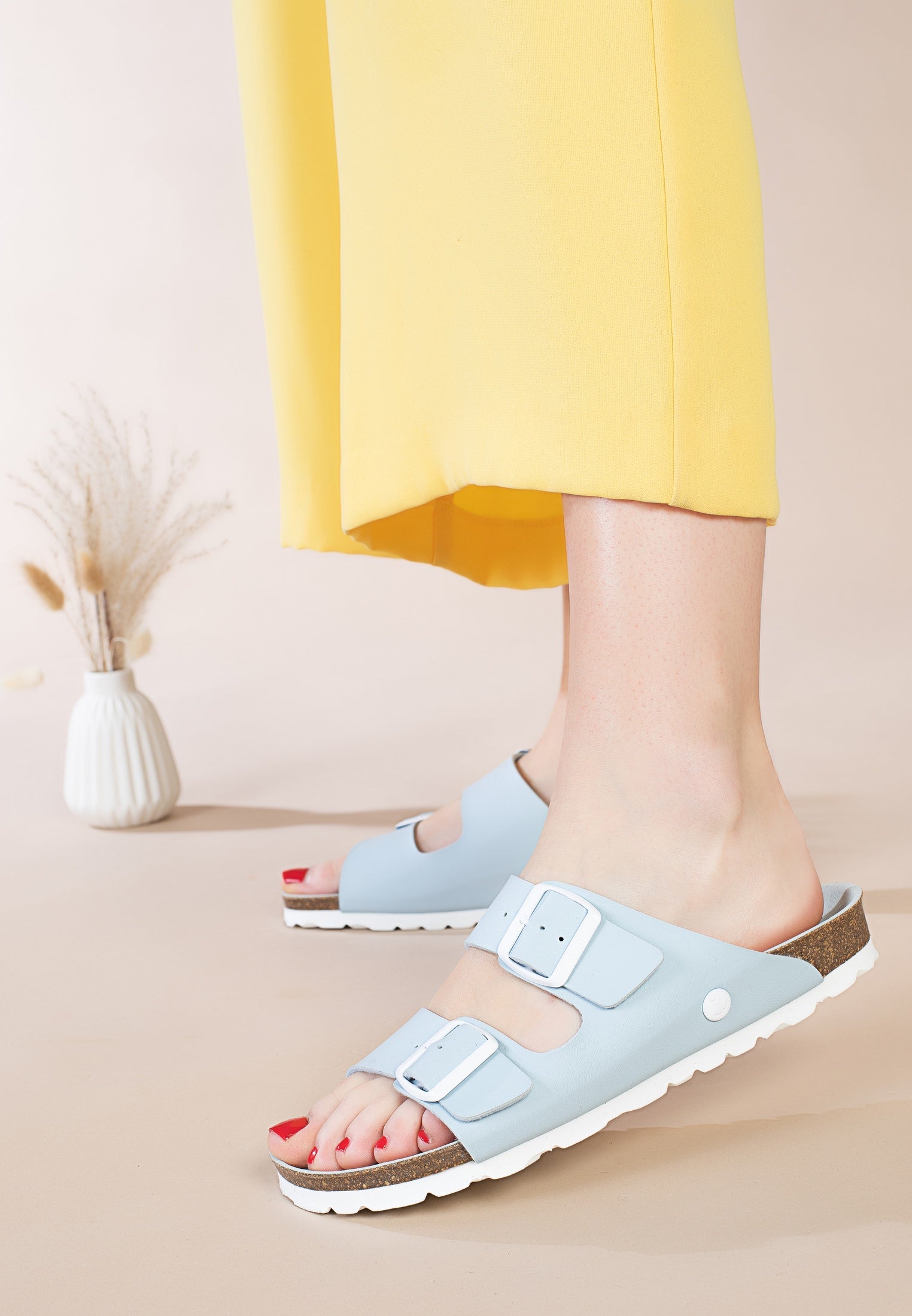 Atlas Sky Blue 2 Strap Sandals