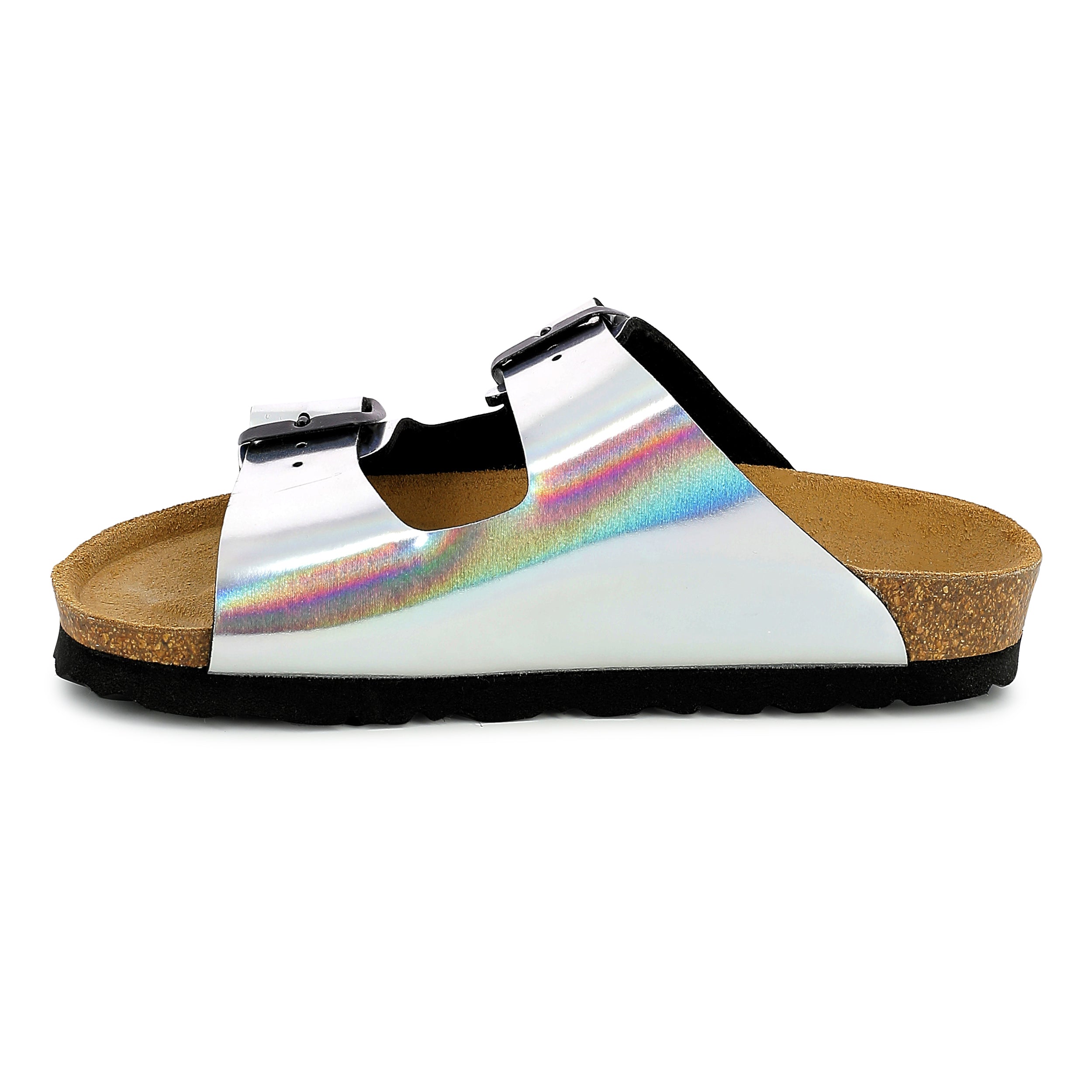 Sandalias Atlas 2 Tiras Plata