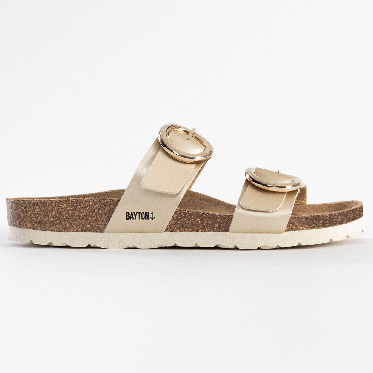 Lugo Light Gold 2 Strap Sandals