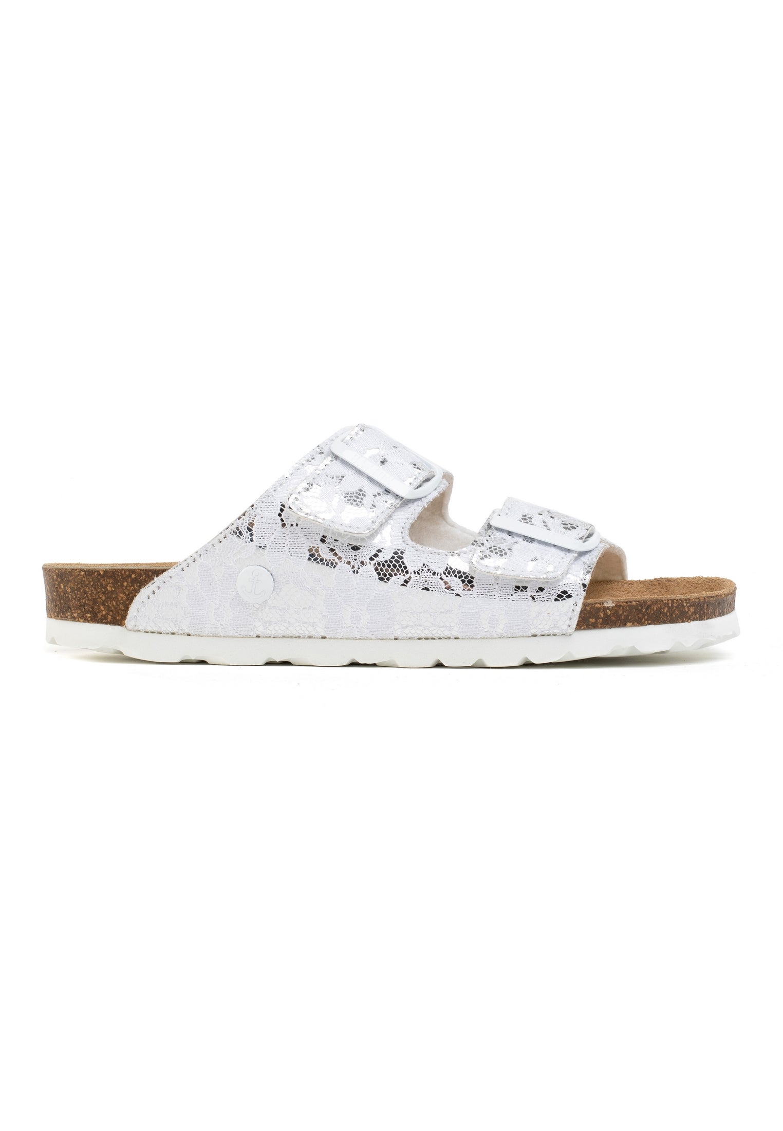 Atlas White 2 Strap Sandals