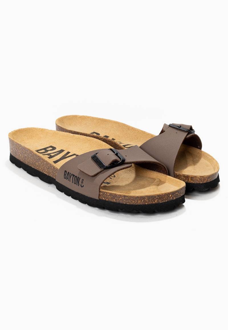 Zephyr Brown 1 Strap Sandals