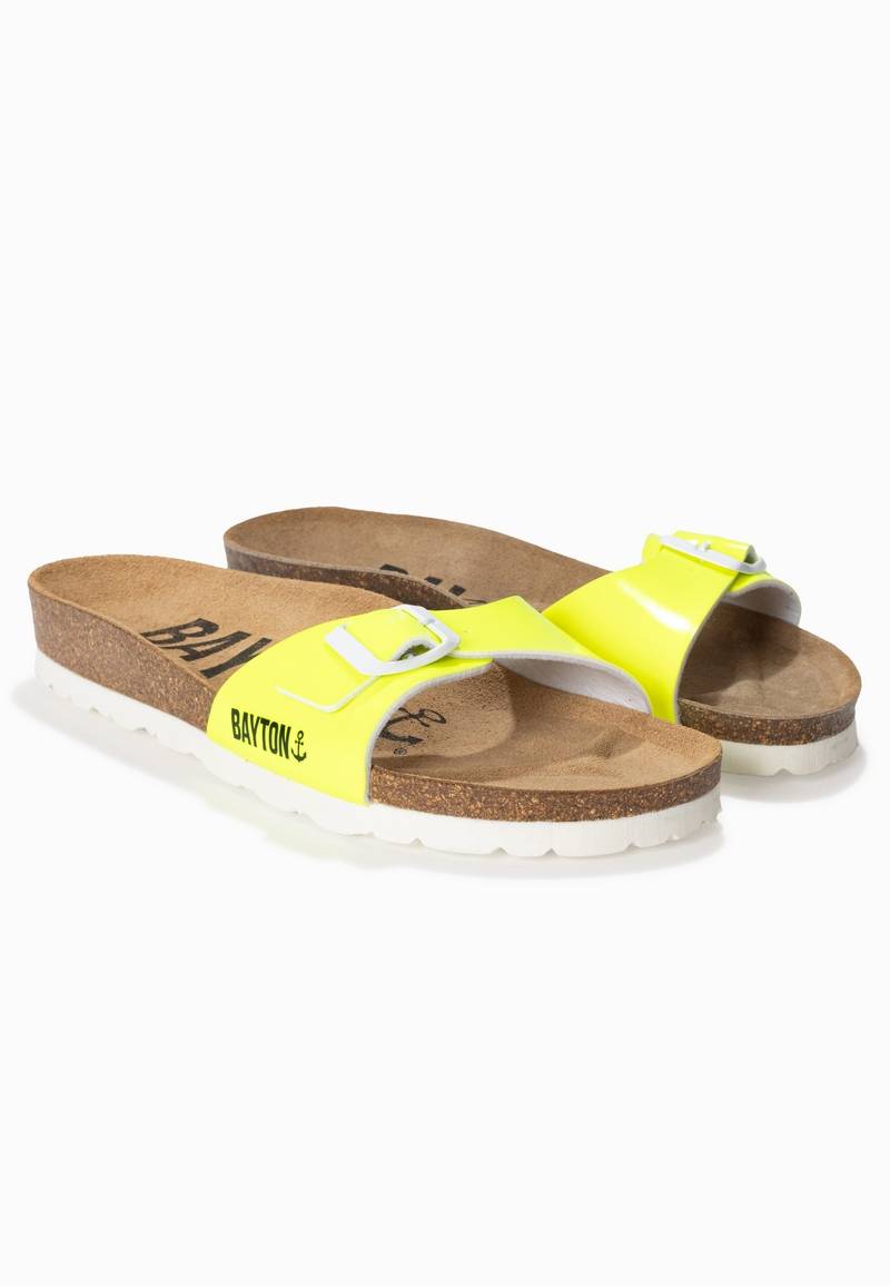 Sandalias Zephyr amarillo neón