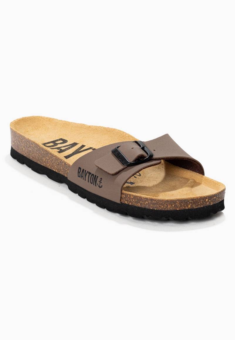 Zephyr Brown 1 Strap Sandals