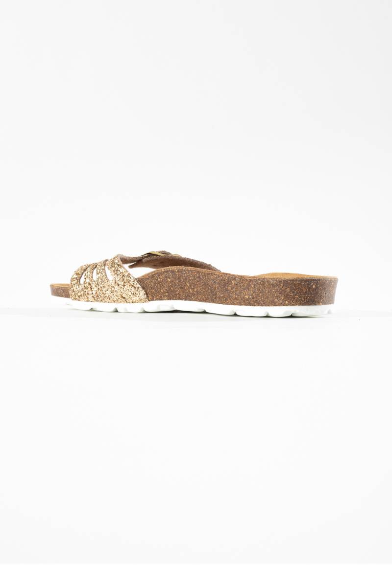 Athena Gold 1 Strap Sandals