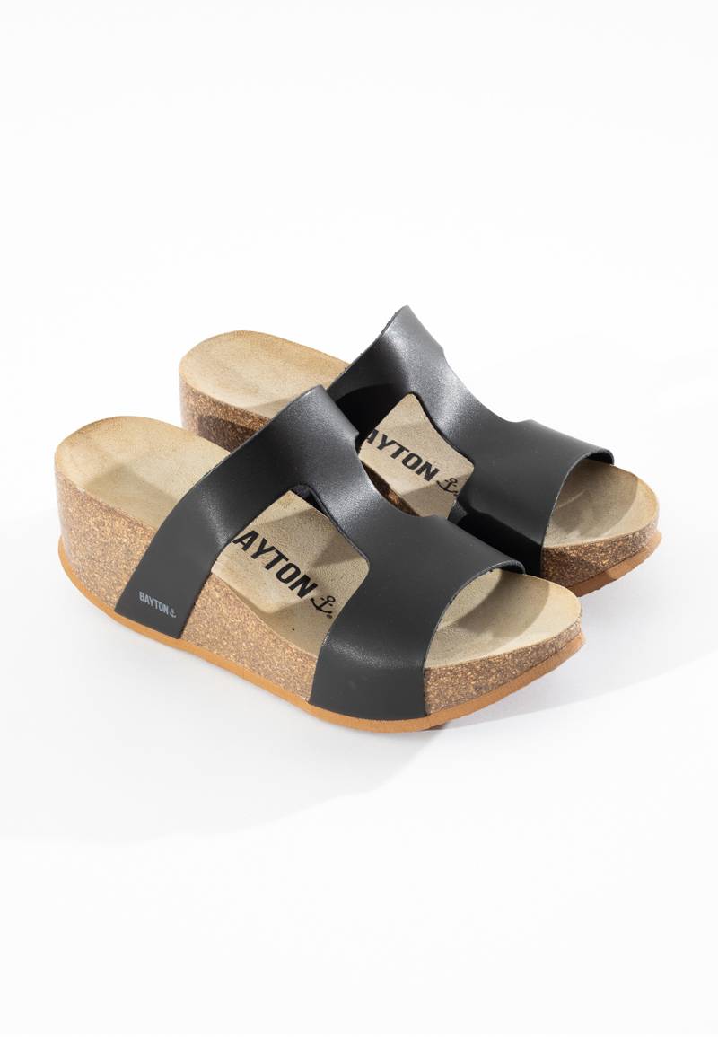 Hecate Black Wedge and Semi-Wedge Sandals