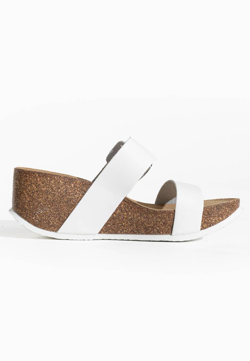 Newcastle White Wedge and Semi-Wedge Sandals