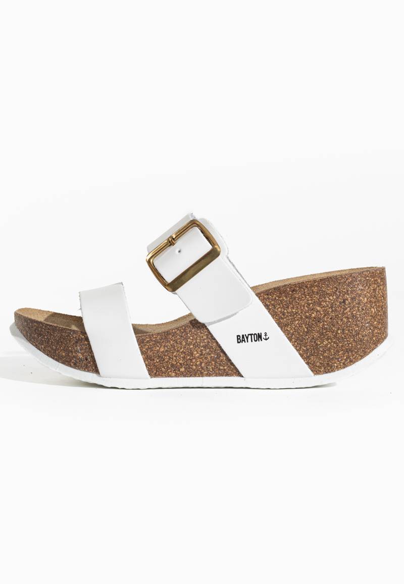 Newcastle White Wedge and Semi-Wedge Sandals