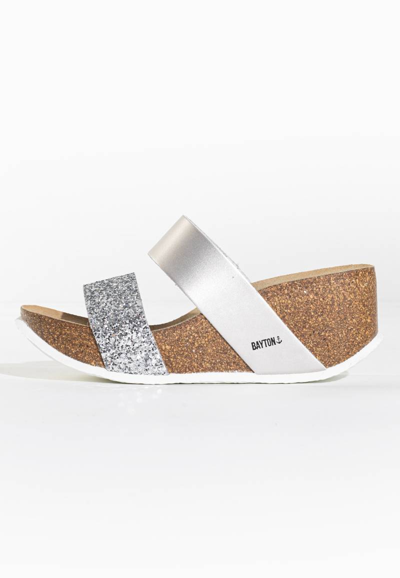 Philomene Silver Wedge and Semi-Wedge Sandals