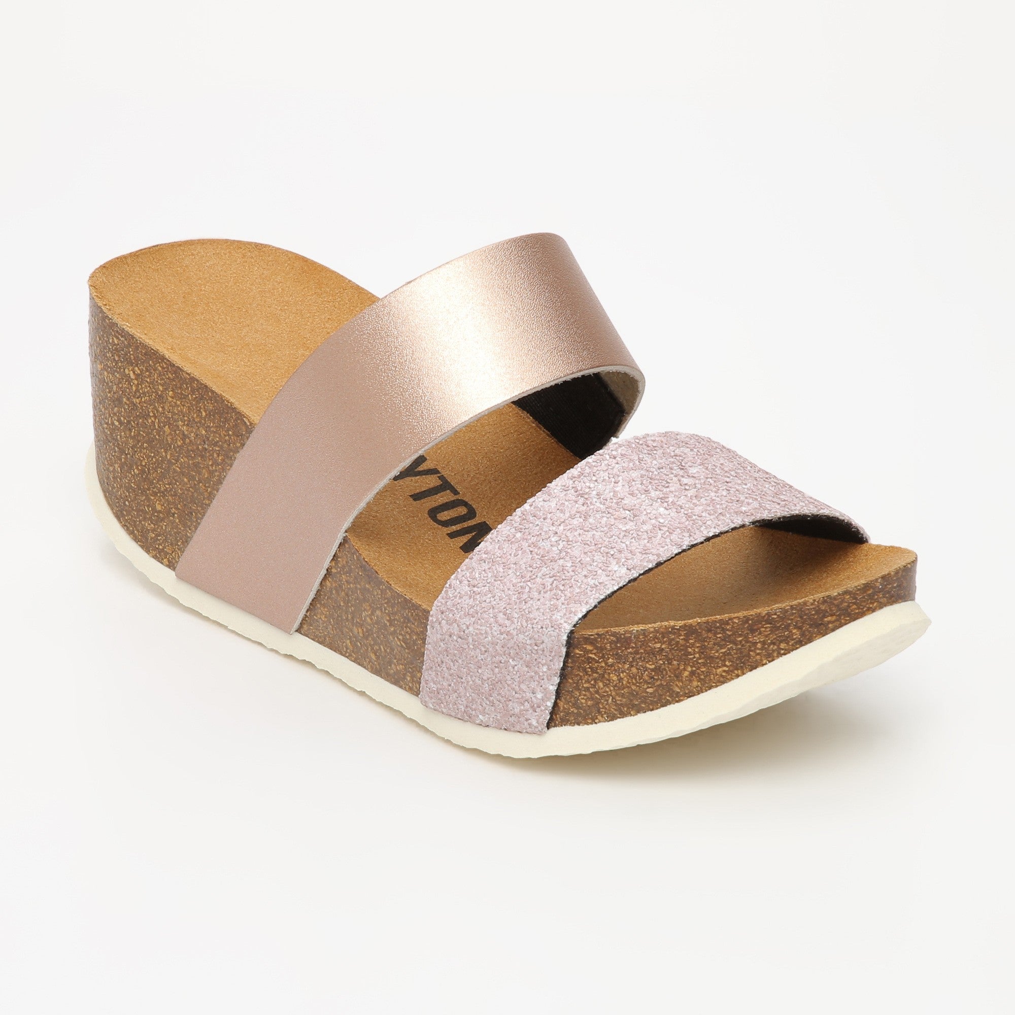 Philomene Beige Nude Wedge and Semi-Wedge Sandals