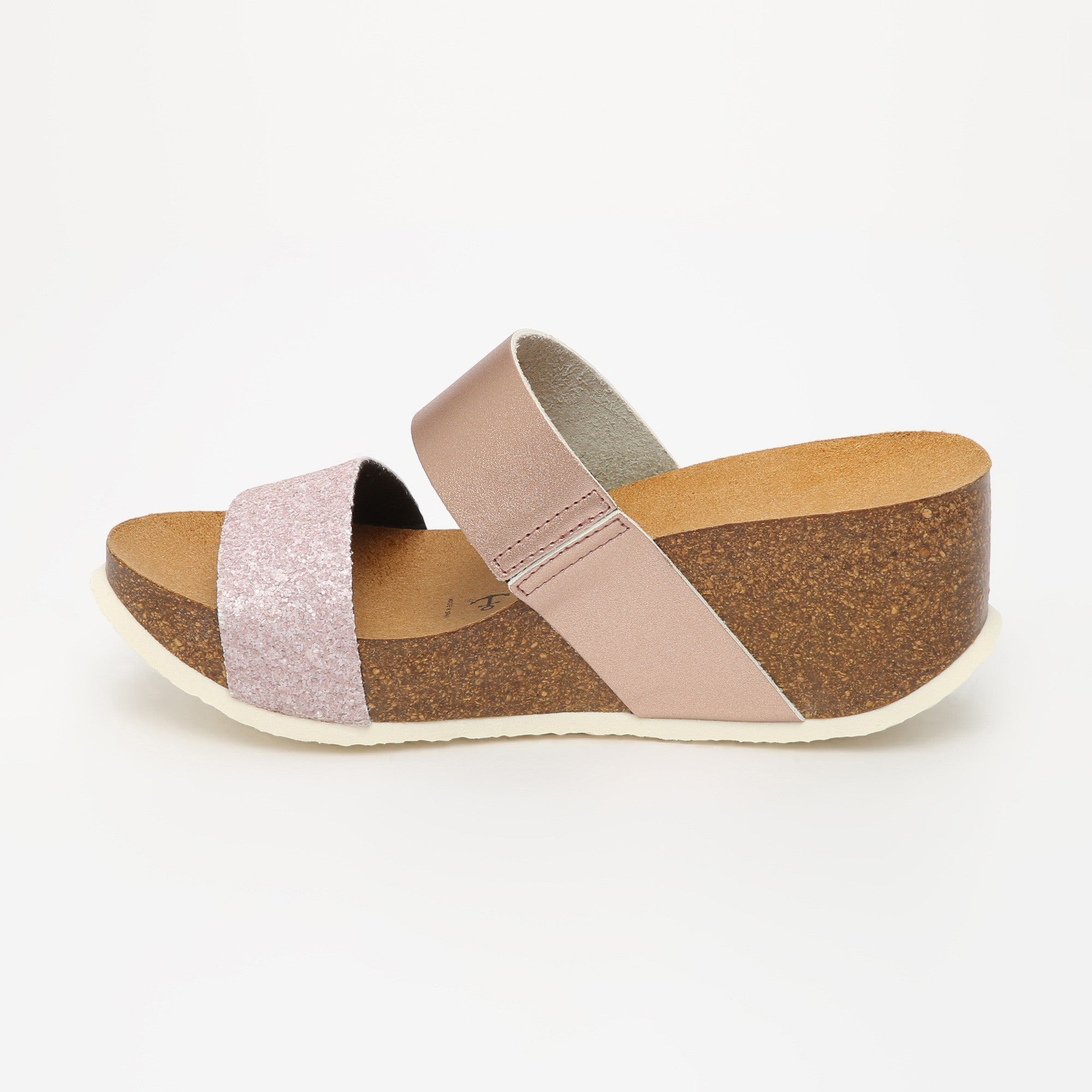 Philomene Beige Nude Wedge and Semi-Wedge Sandals