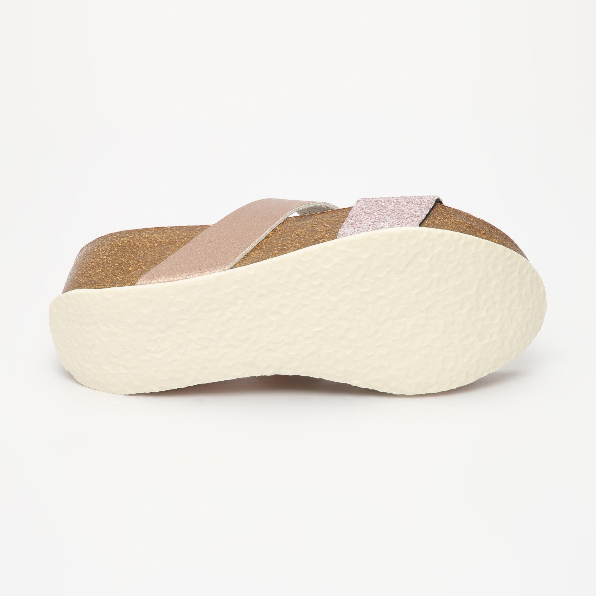 Philomene Beige Nude Wedge and Semi-Wedge Sandals