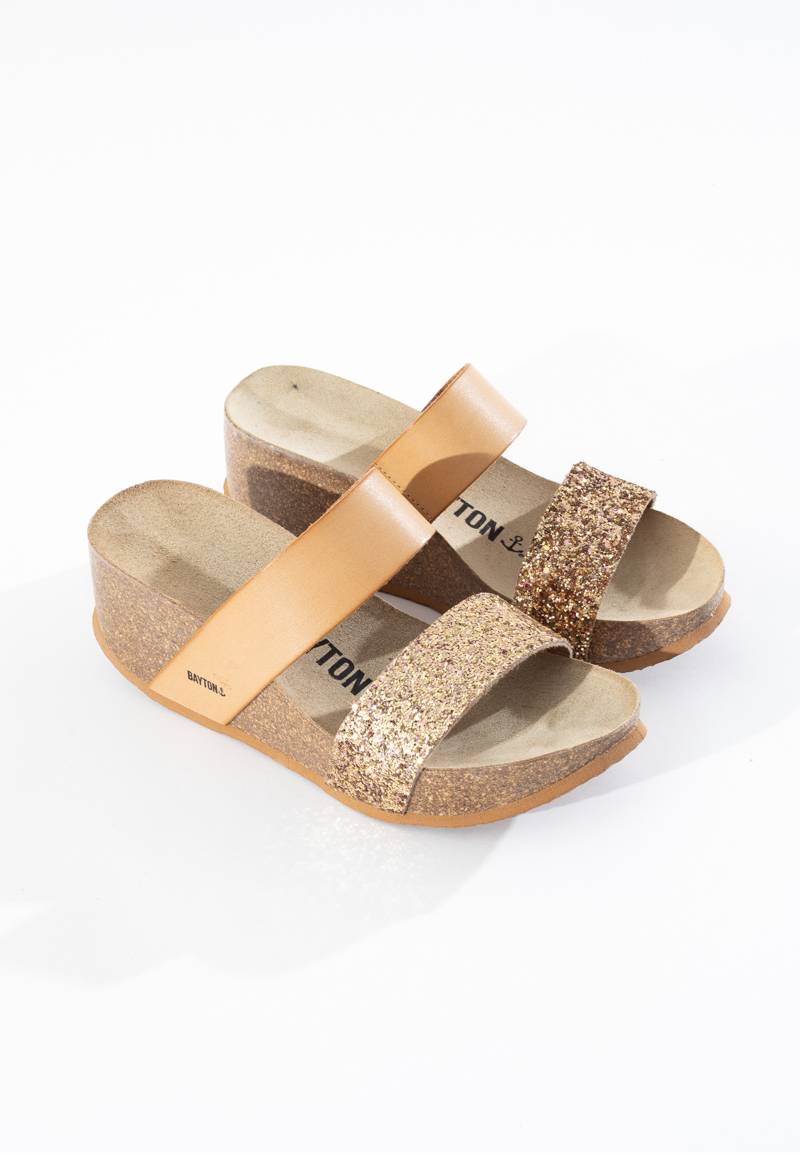 Philomene Camel Wedge and Semi-Wedge Sandals