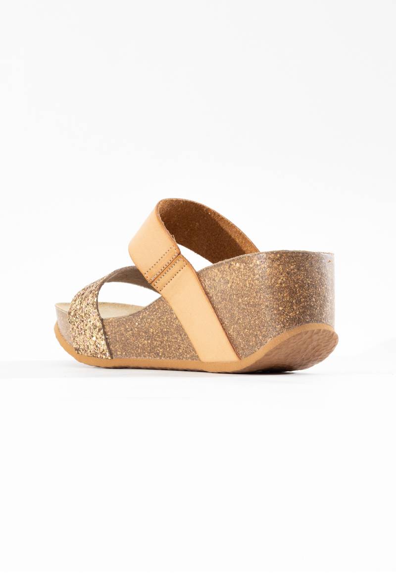 Philomene Camel Wedge and Semi-Wedge Sandals