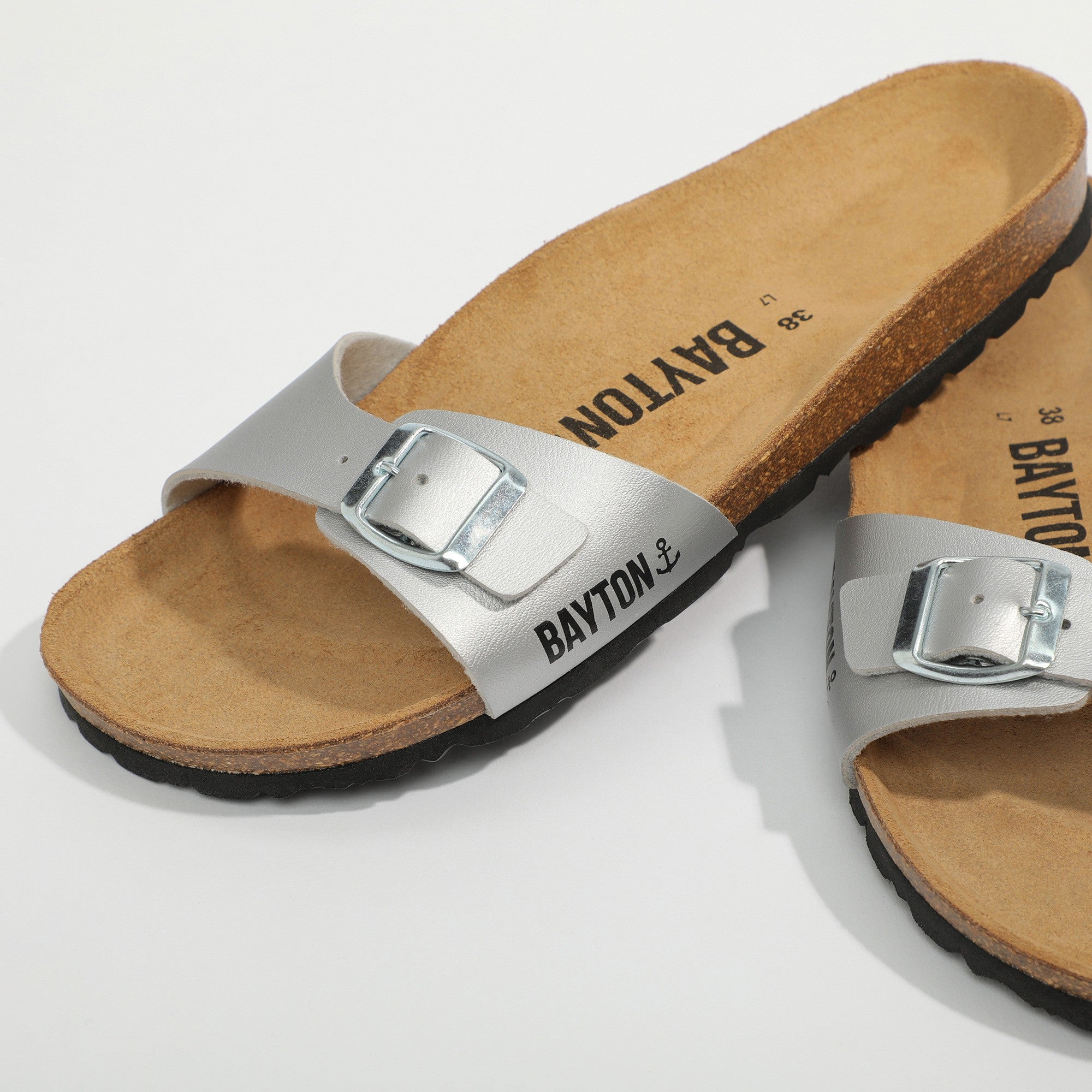 Silver Zephyr 1 Strap Sandals