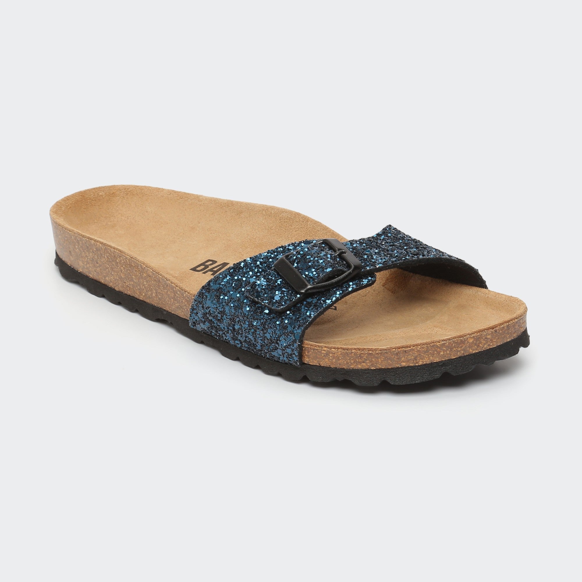 Zephyr Navy Blue 1 Strap Sandals