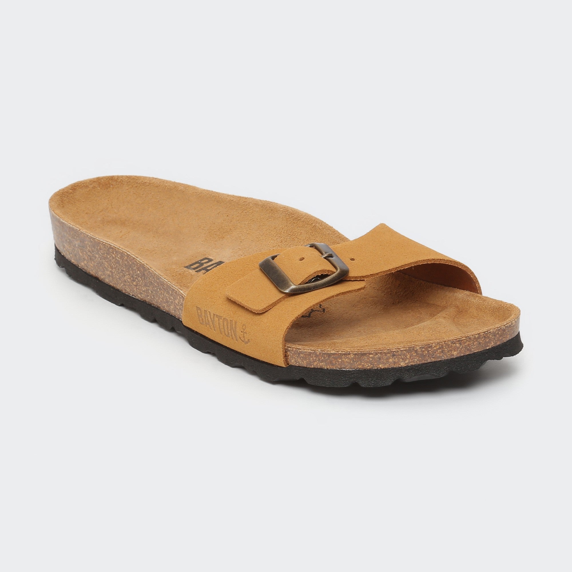 Zephyr Camel Suede Leather 1 Strap Sandals