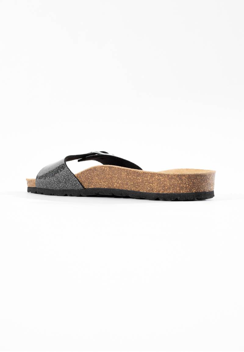 Zephyr Black 1 Strap Sandals