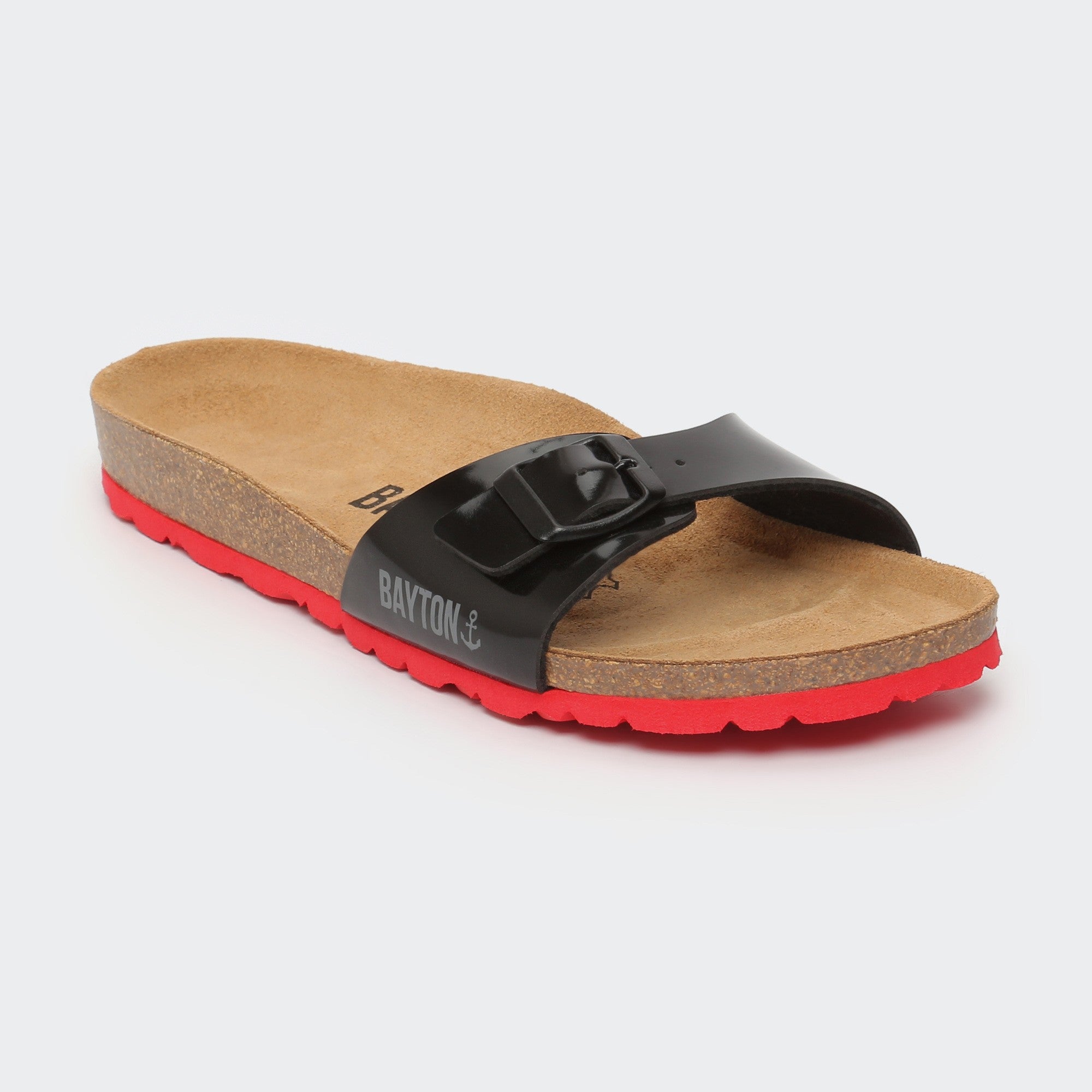 Zephyr Black 1 Strap Sandals