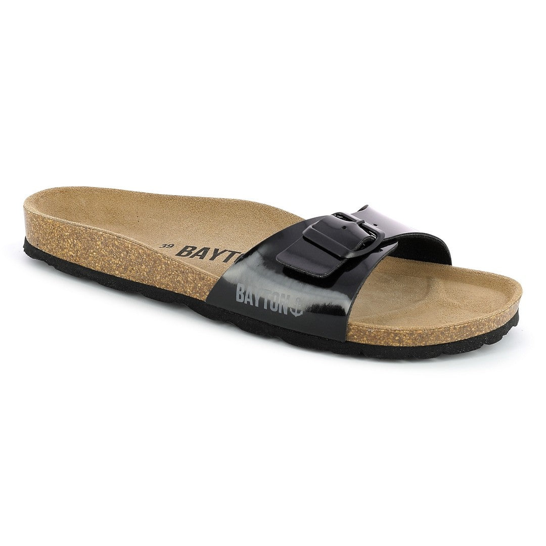 Zephyr Black 1 Strap Sandals