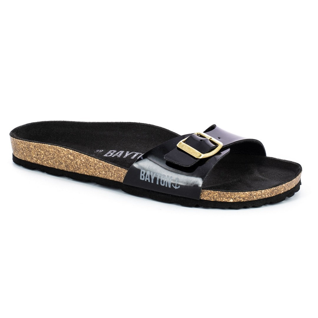 Zephyr Black 1 Strap Sandals