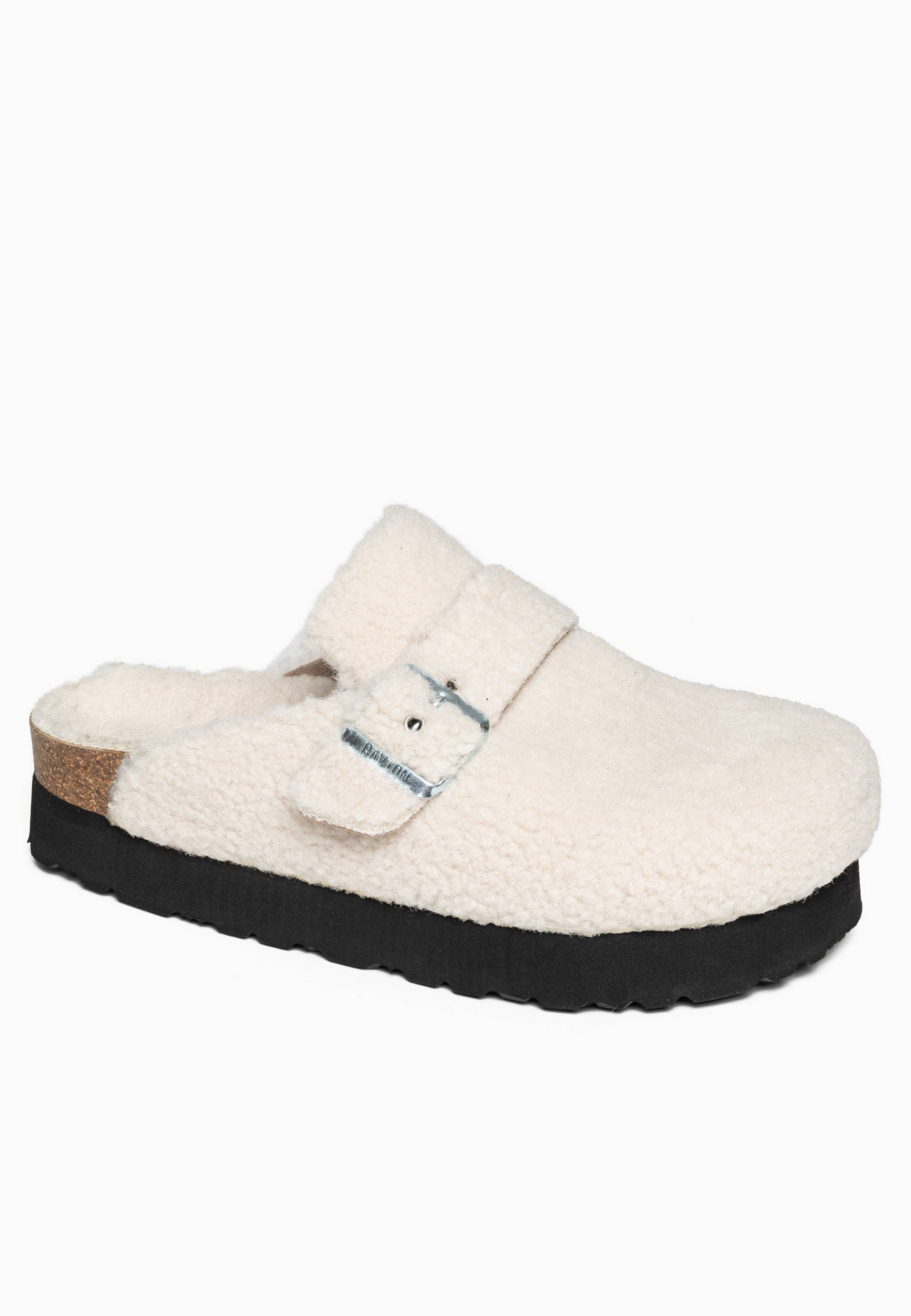 Adour Beige Platform Clogs