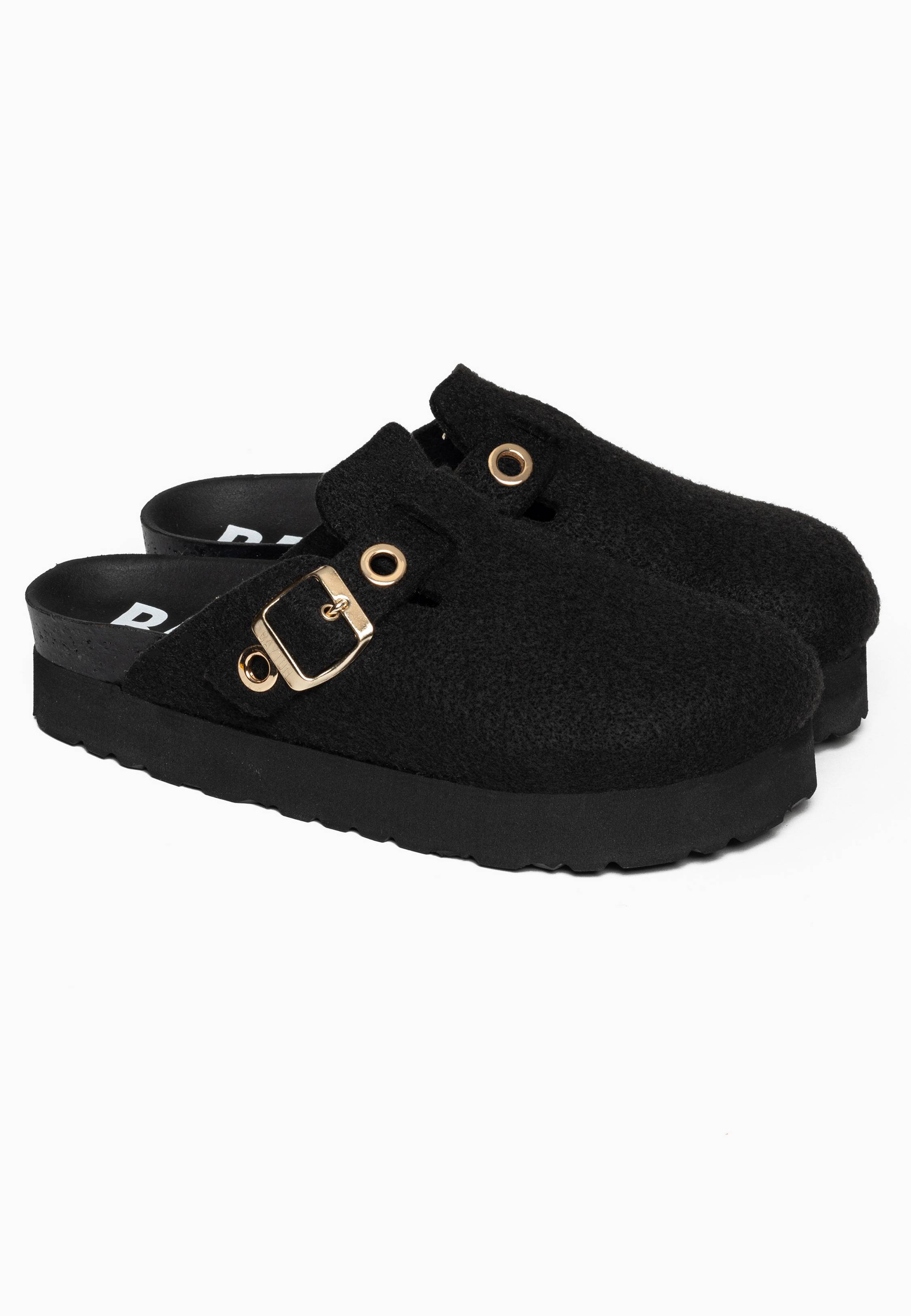 Amazone Black Platform Clogs