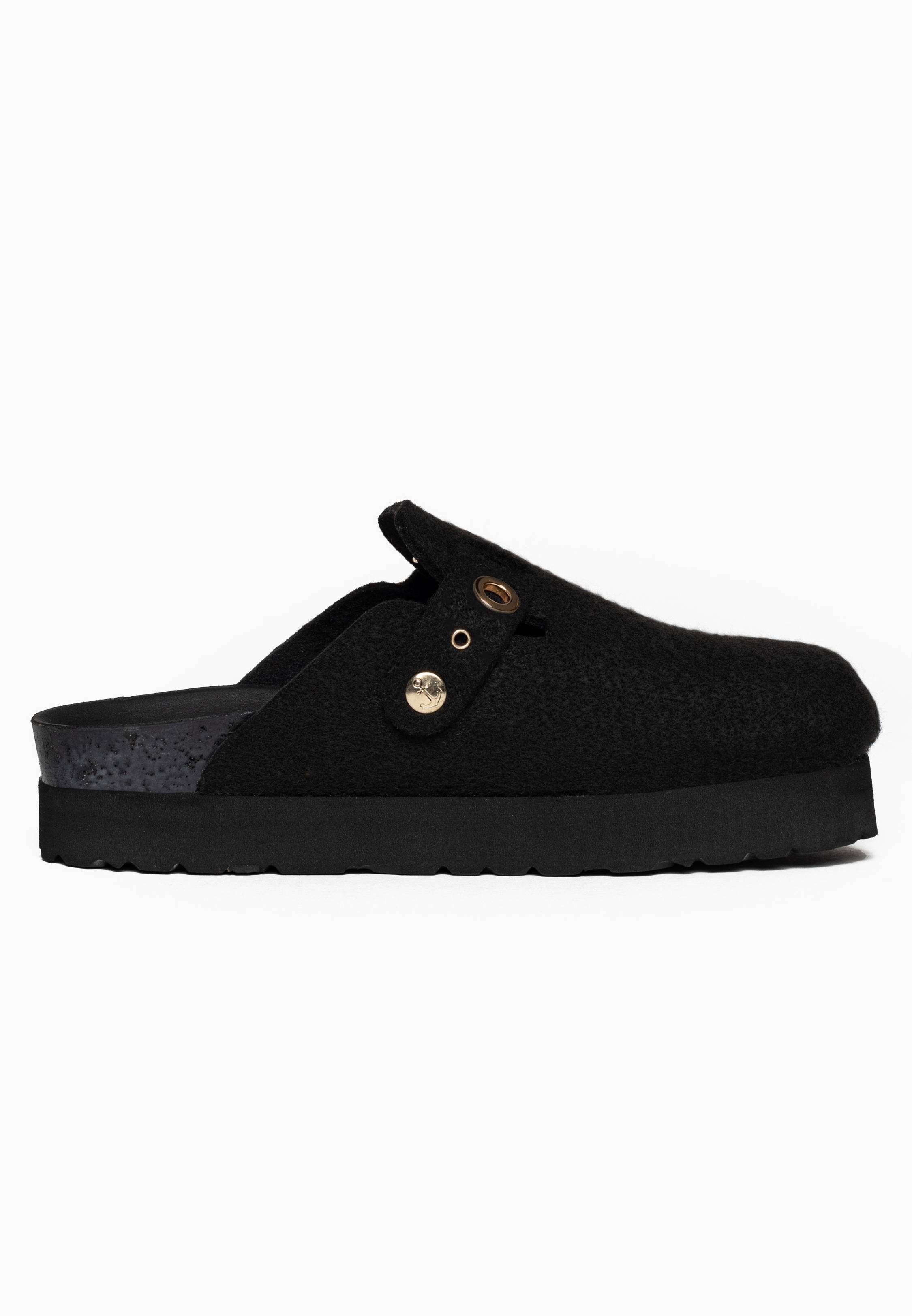 Amazone Black Platform Clogs