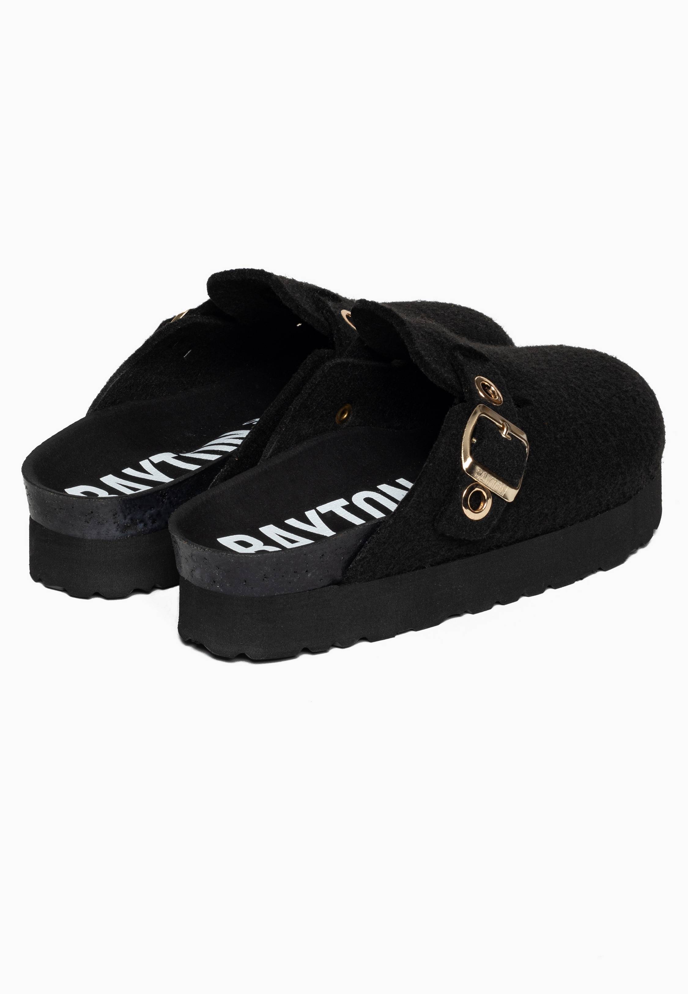 Amazone Black Platform Clogs