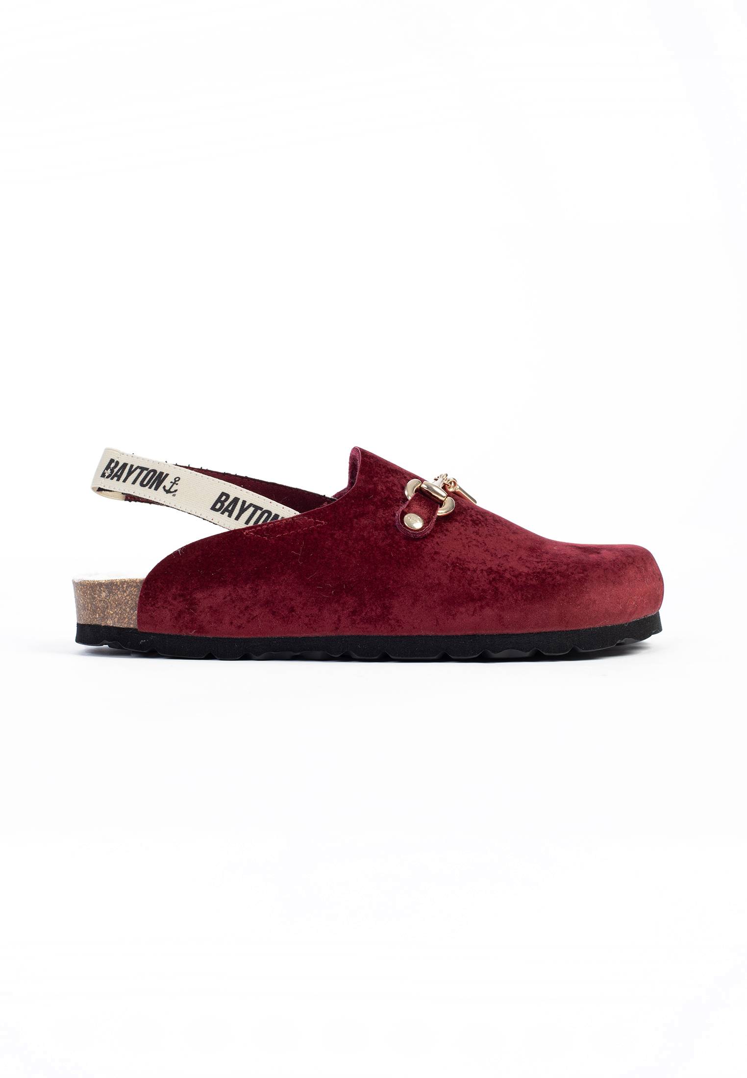 Chatel Bordeaux Velvet Clogs