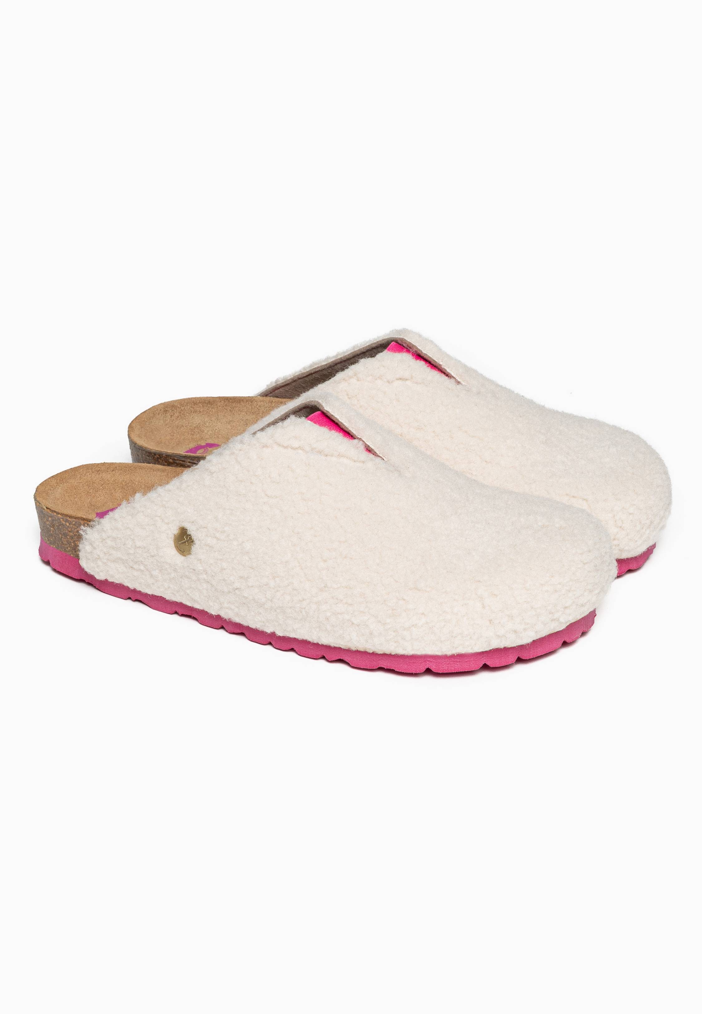 Beige and Pink Fuji Clogs