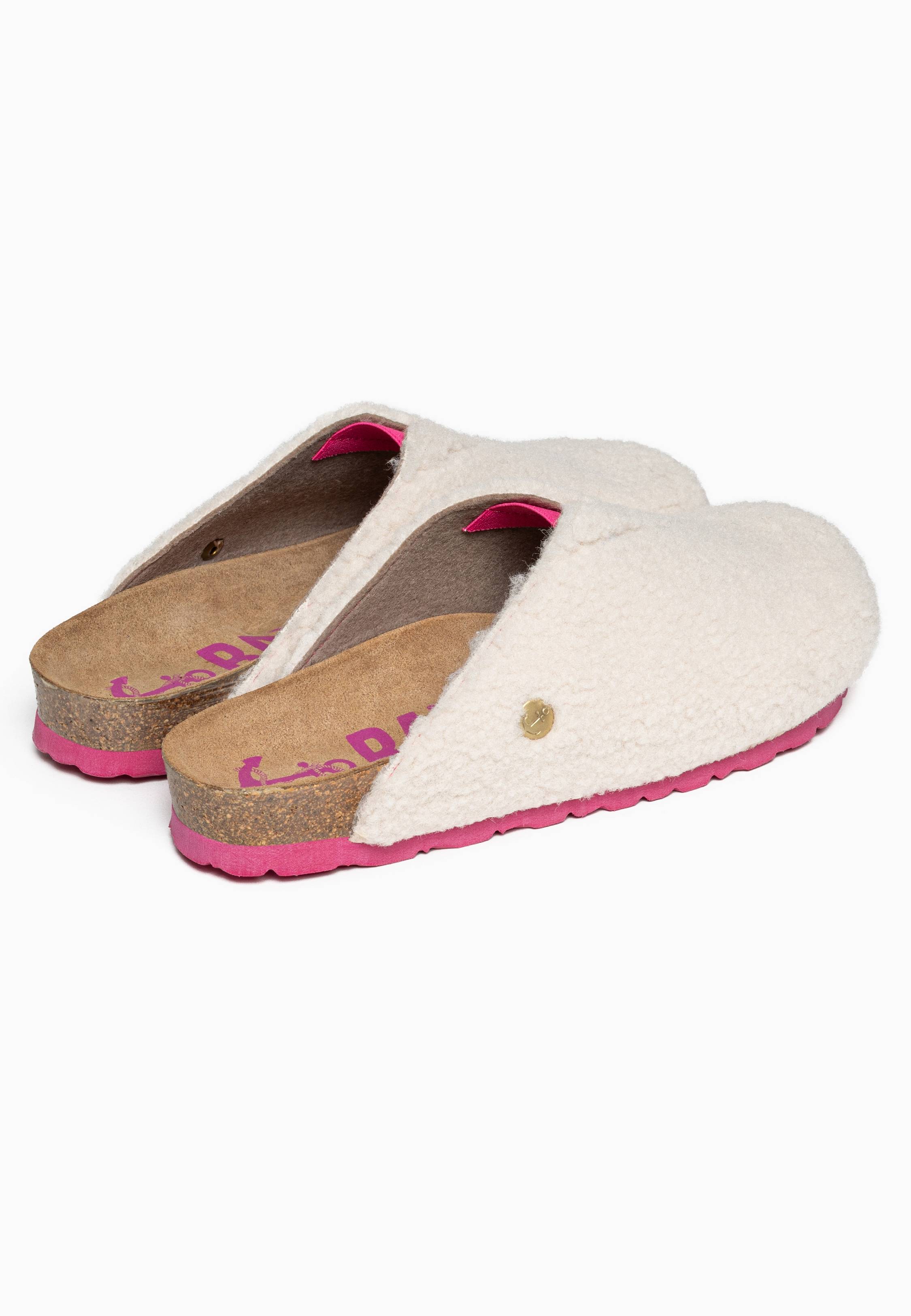 Beige and Pink Fuji Clogs